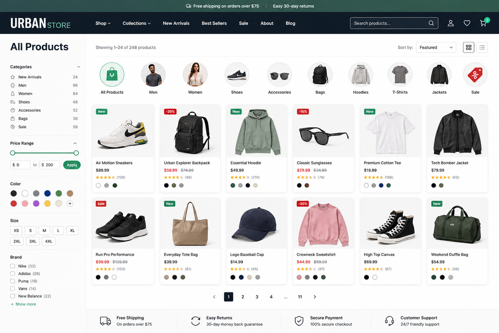 Urban Store Product Catalog